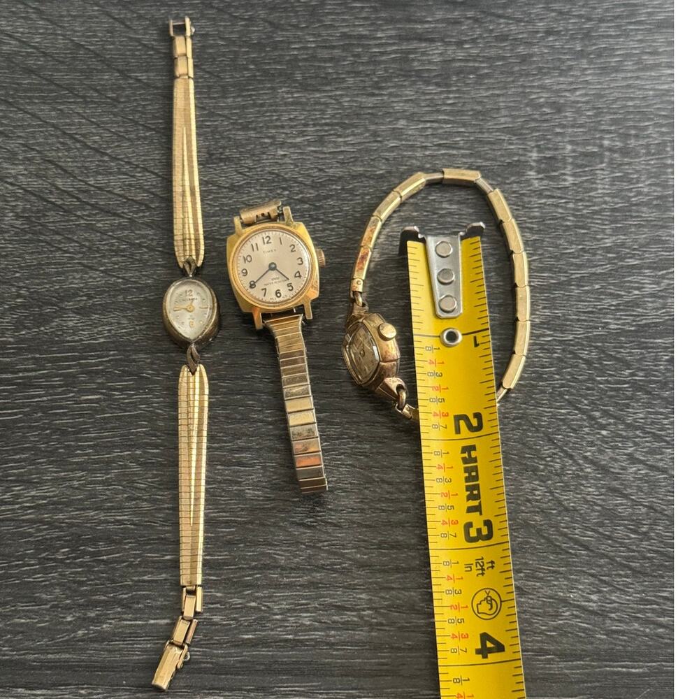Lot of 3 VTG Womens Wristwatches Helbros Timex Waltham 2 Gold Filled UNtested - Picture 5 of 9